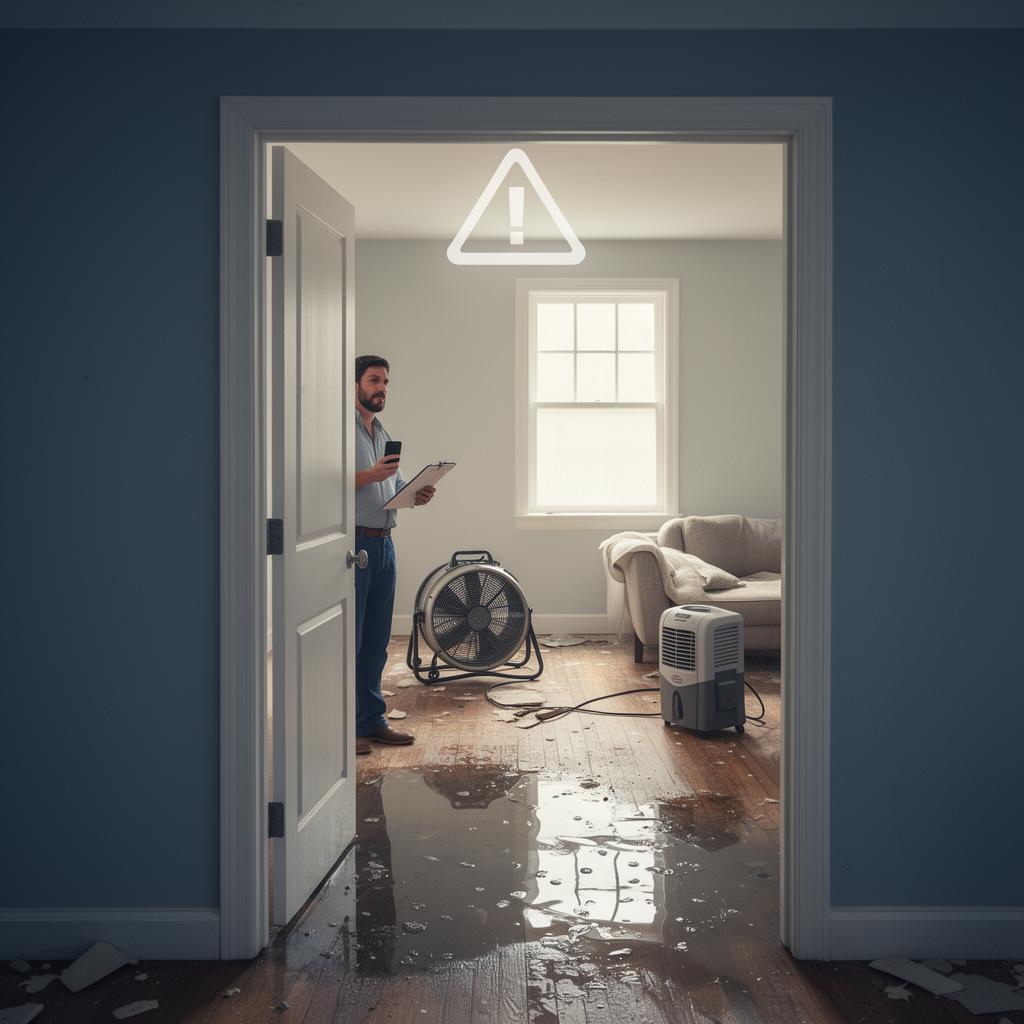 Emergency water mitigation steps after sudden home water damage
