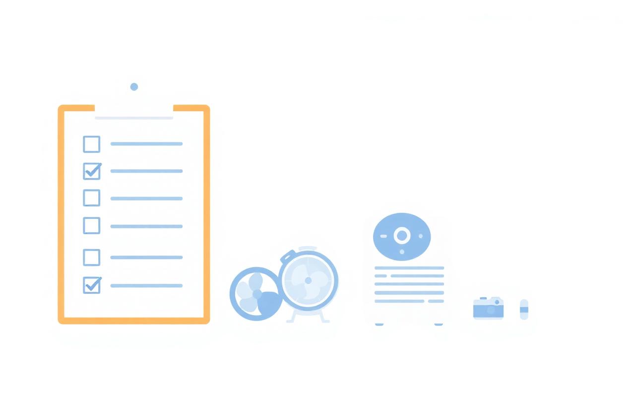 Checklist for tracking the water mitigation process