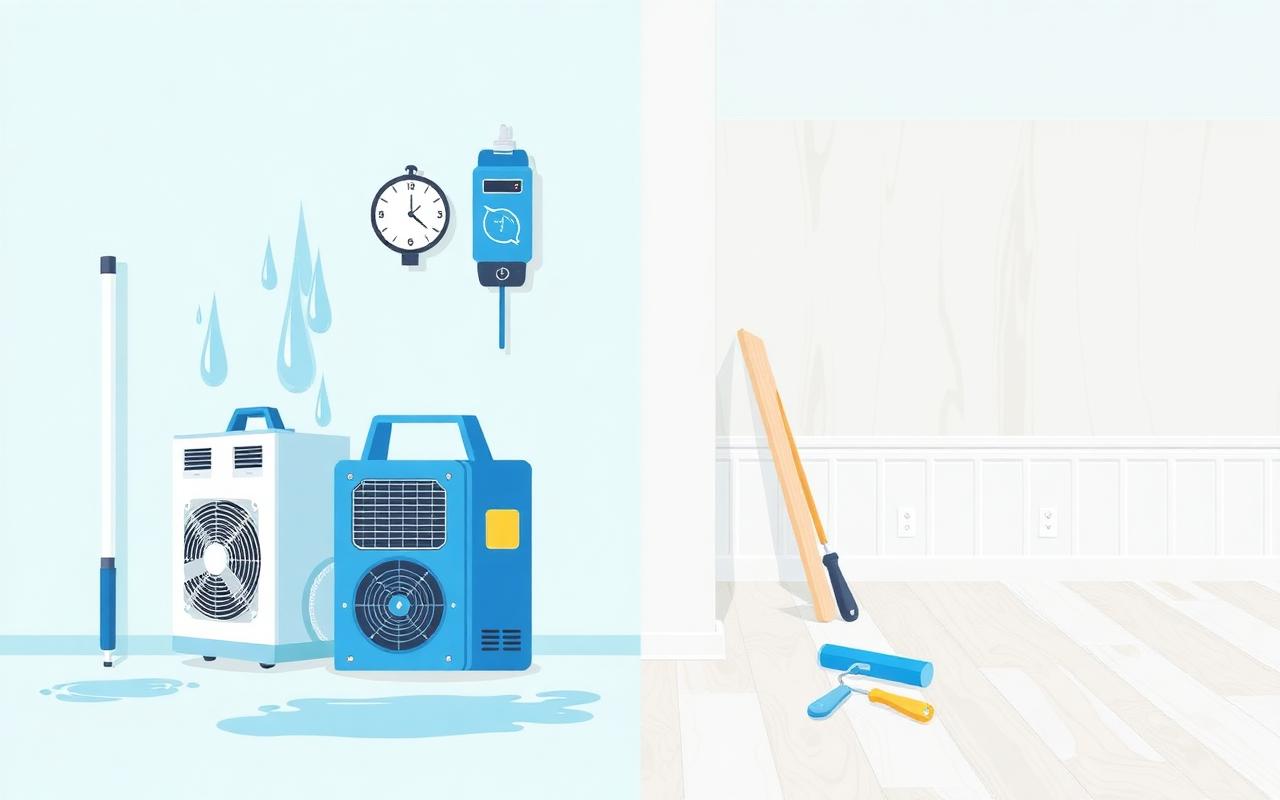 Water mitigation vs restoration after home water damage